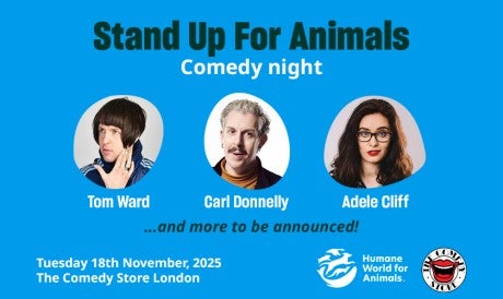 Stand up for animals comedians