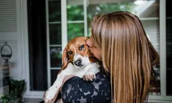 Millie and her adopter, Tammera