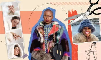 Photo collage of different fur alternatives