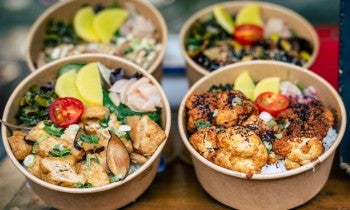 Vegan market food