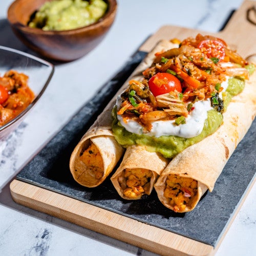 Korean Kimchi Taquitos