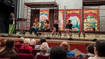 a group of people on a stage