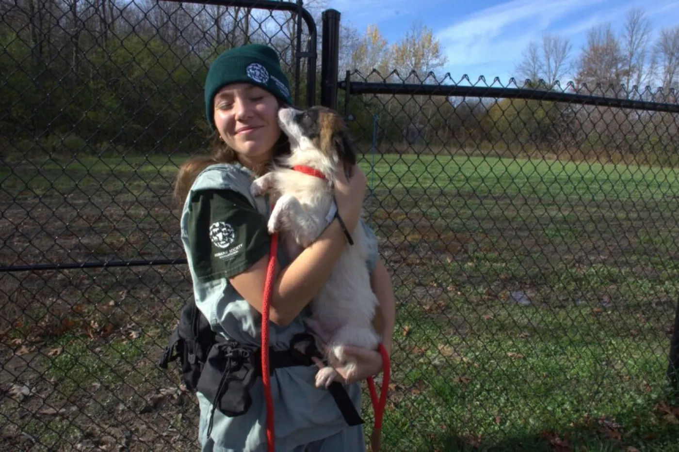 Woman with dog