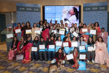 Group photo of the key volunteers and Humane World staffers for the event.