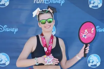 Runner after a runDisney race.