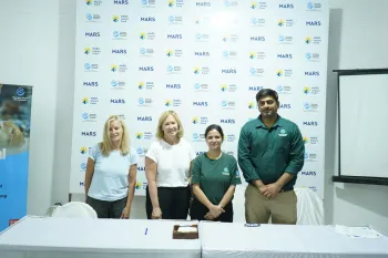 Reps from Mars Impact Fund visit Humane World for Animal India's Lucknow ABC Shelter