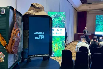 Image of a suitcase representing the #WhatYouCarry campaign.