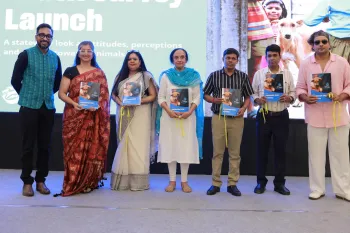 Humane World for Animals in India at an event releases the findings from its recent Compassion Index Survey in Kolkata