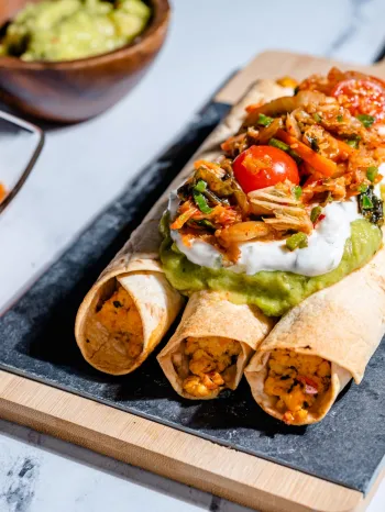 Korean Kimchi Taquitos