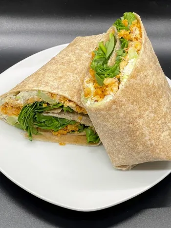 Buffalo chickpea wrap