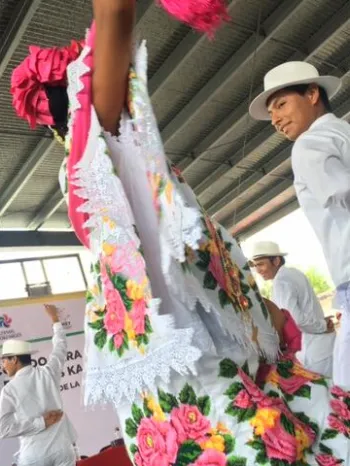 A group of individuals performing a dance.