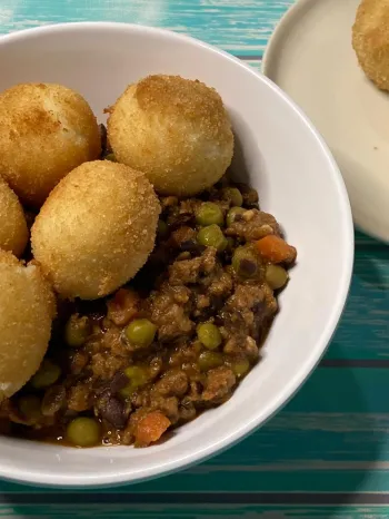 Crispy impossible shepherd's pie