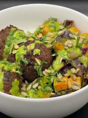 Cuban black bean fritters 