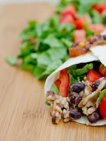 Black bean burritos