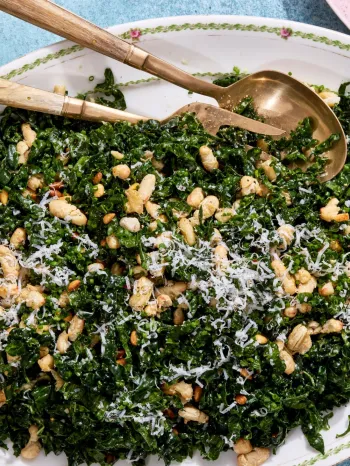 Vegan kale Caesar salad by Violet Witchel