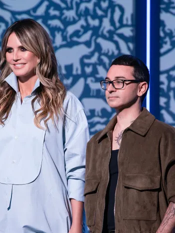 Heidi Klum and Christian Siriano on Project Runway