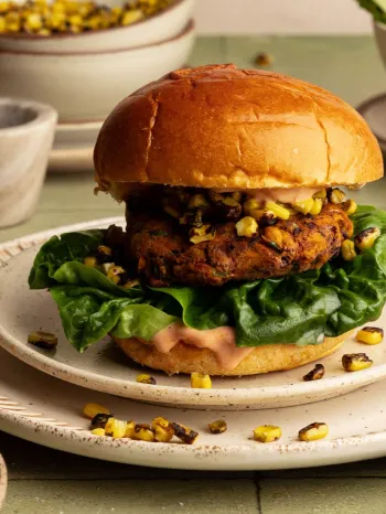 Mexican black bean burger