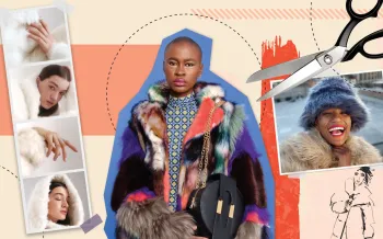 Photo collage of different fur alternatives