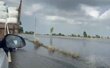 acres of land submerged in water