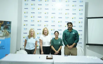 Reps from Mars Impact Fund visit Humane World for Animal India's Lucknow ABC Shelter