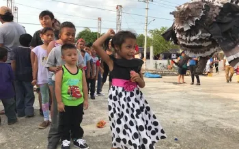A group of children playing