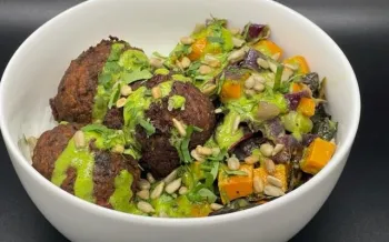 Cuban black bean fritters 