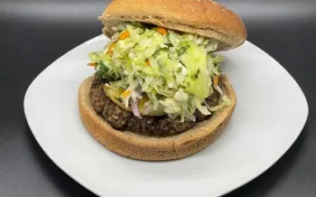 Black bean teriyaki burger