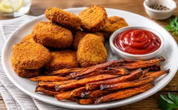 Crispy chickpea nuggets