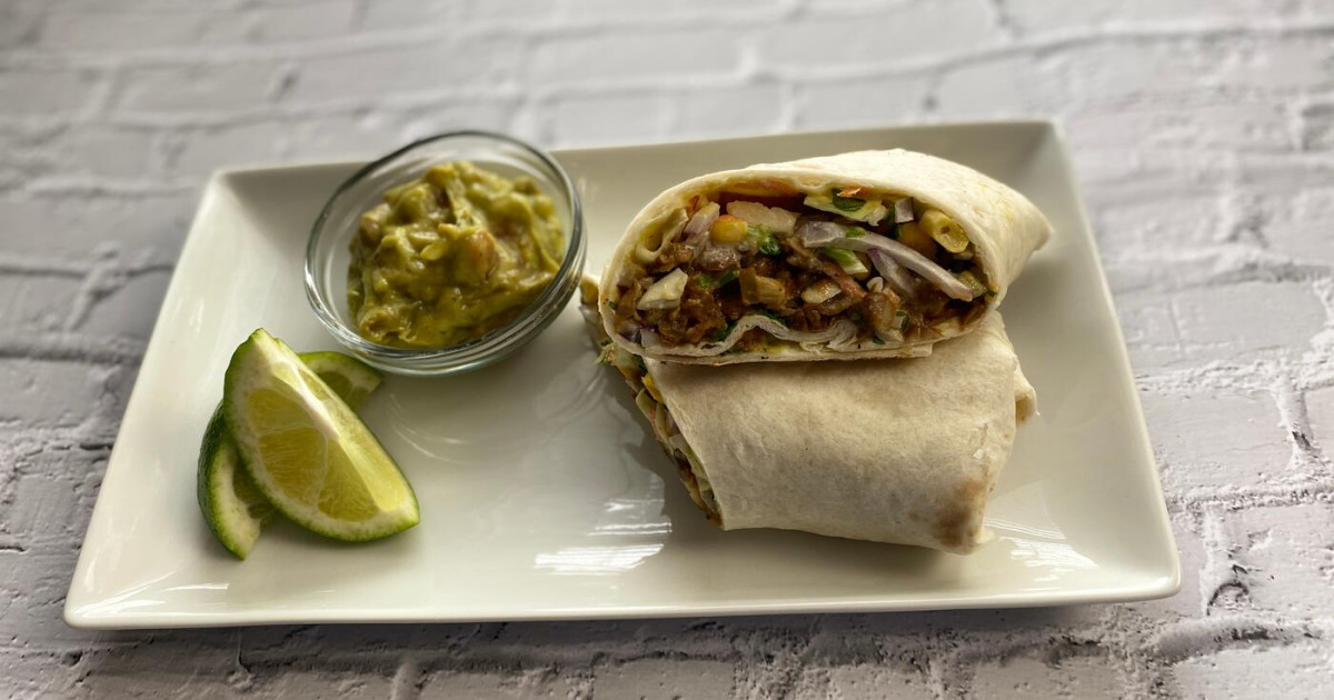Protein packed lentil wrap