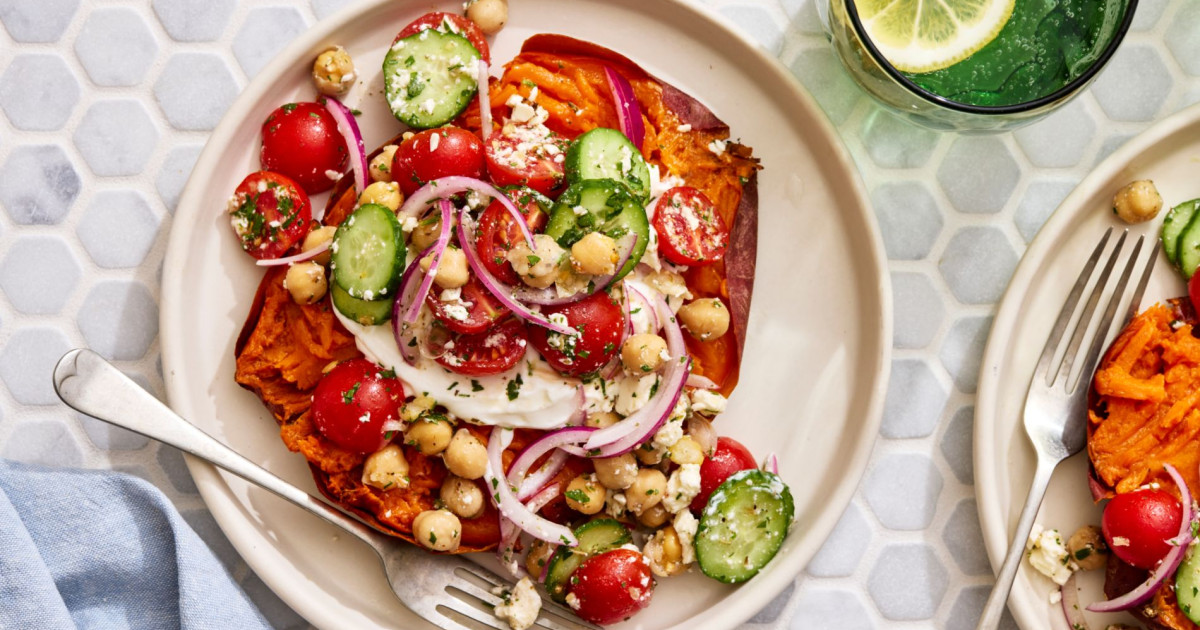 Greek sweet potato flats